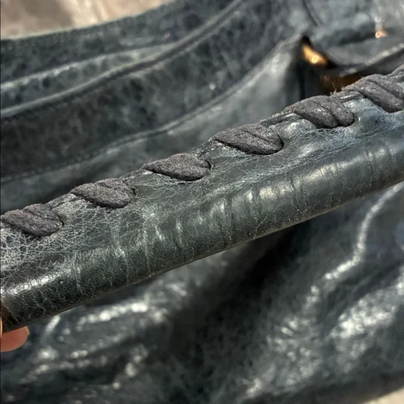 Balenciaga Dark Knight Lambskin Leather Giant 21 Rose Gold Motorcycle City Bag - Picture 8 of 15